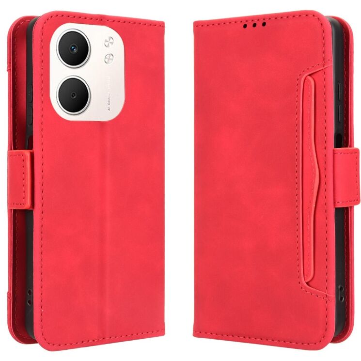 Чохол Deexe Wallet Stand для OPPO A5x - Red: фото 1 з 14