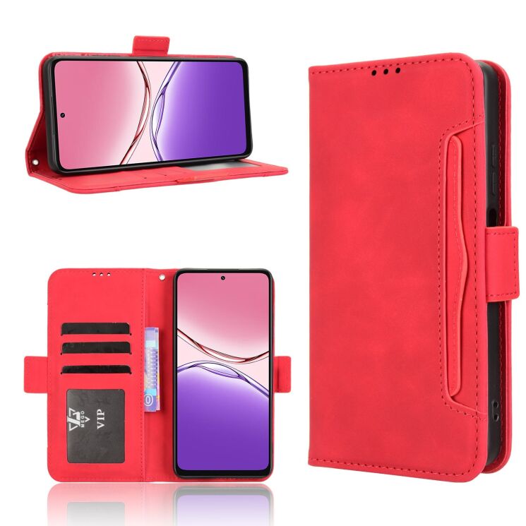 Чохол Deexe Wallet Stand для OPPO A5x - Red: фото 8 з 14