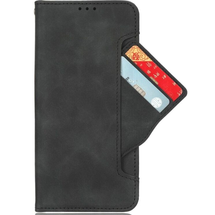 Чехол Deexe Wallet Stand для Realme 13 Plus - Black: фото 2 из 7