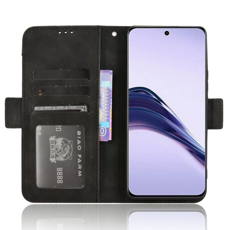Чехол Deexe Wallet Stand для Realme 13 Plus - Black: фото 4 из 7