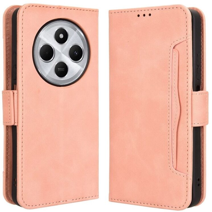Чохол Deexe Wallet Stand для Xiaomi Redmi 14C / Redmi A4 5G / Poco C75 - Pink: фото 1 з 7