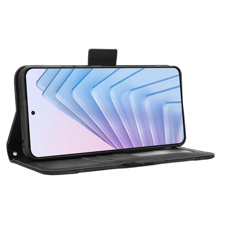 Чехол Deexe Wallet Stand для Xiaomi Redmi Note 14 4G - Black: фото 4 из 7