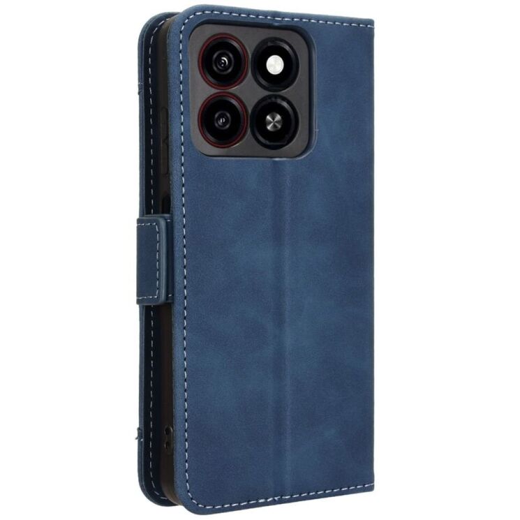 Чехол Deexe Wallet Stand для ZTE Blade A35 / Blade A55 - Blue: фото 6 из 7