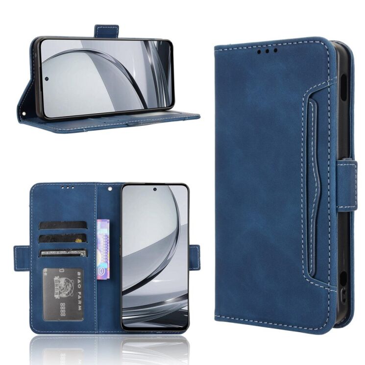 Чехол Deexe Wallet Stand для ZTE Nubia Focus Pro - Blue: фото 8 из 8