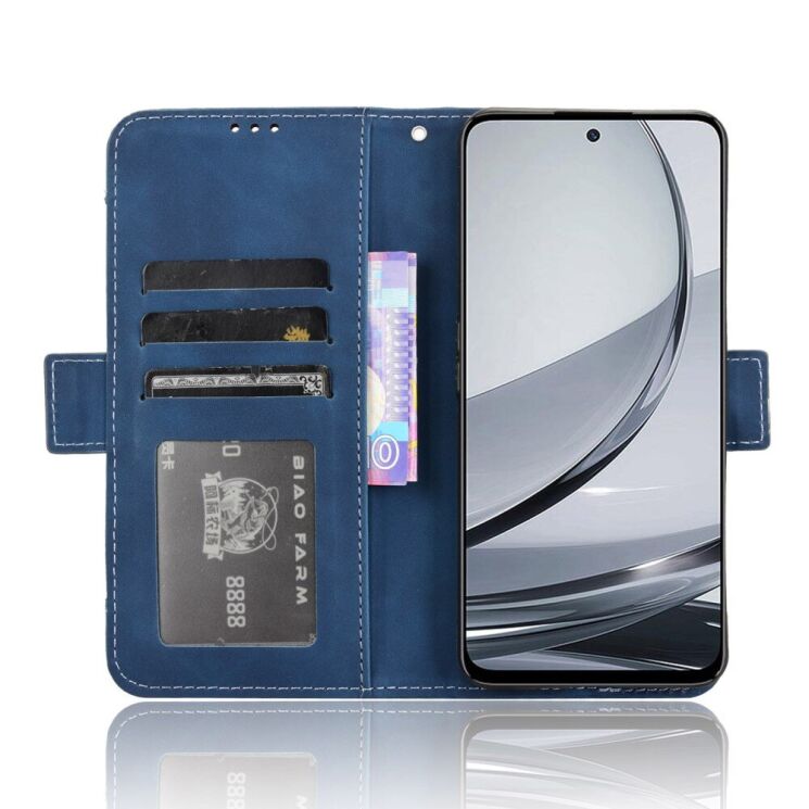 Чехол Deexe Wallet Stand для ZTE Nubia Focus Pro - Blue: фото 2 из 8