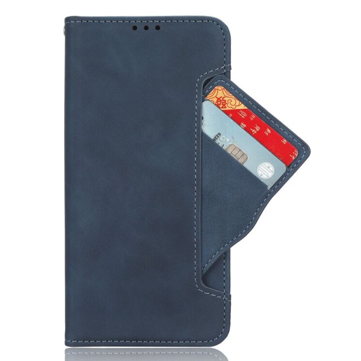 Чехол Deexe Wallet Stand для ZTE Nubia Focus Pro - Blue: фото 6 из 8