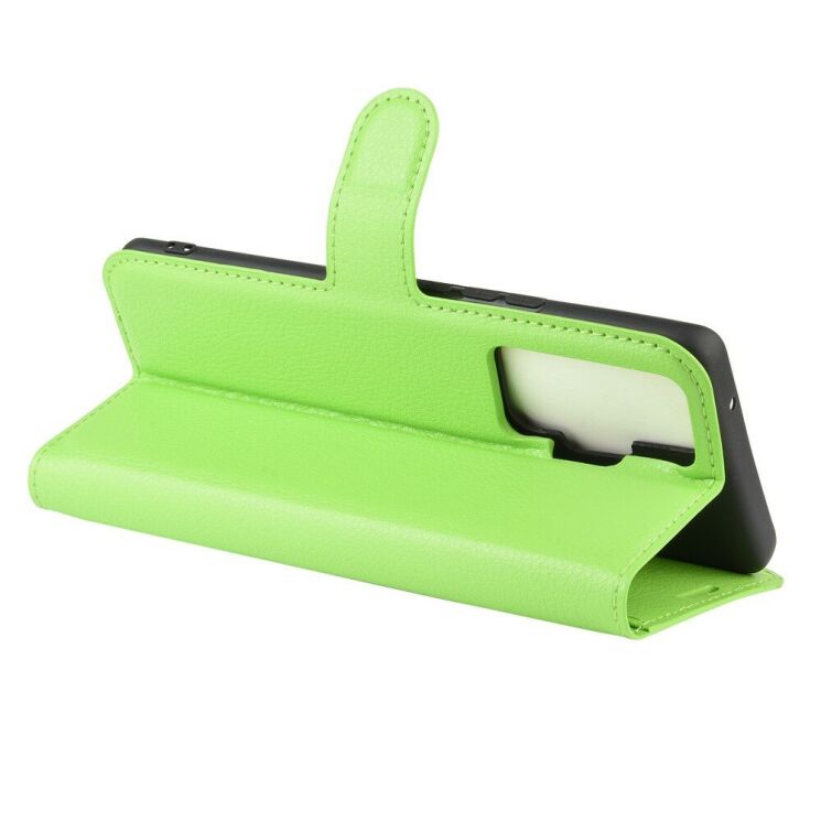 Классический чехол-книжка Deexe Book Type для VIVO X50 Pro - Green: фото 5 из 6