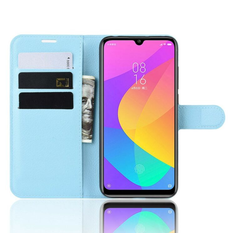 Классический чехол-книжка Deexe Book Type для Xiaomi Mi CC9e / Mi A3 - Blue: фото 4 из 6