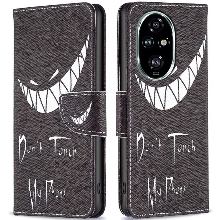 Чохол-книжка Deexe Color Wallet для Honor 200 Pro - Don't Touch My Phone: фото 1 з 6
