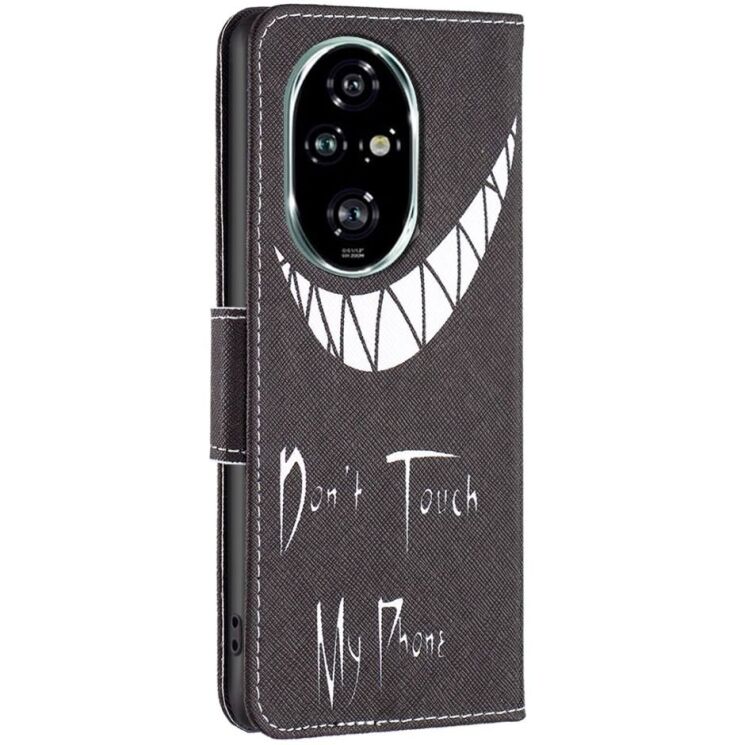 Чохол-книжка Deexe Color Wallet для Honor 200 Pro - Don't Touch My Phone: фото 4 з 6