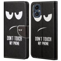 Чохол-книжка Deexe Color Wallet для OnePlus Nord N20 - Don't Touch My Phone: фото 1 з 5