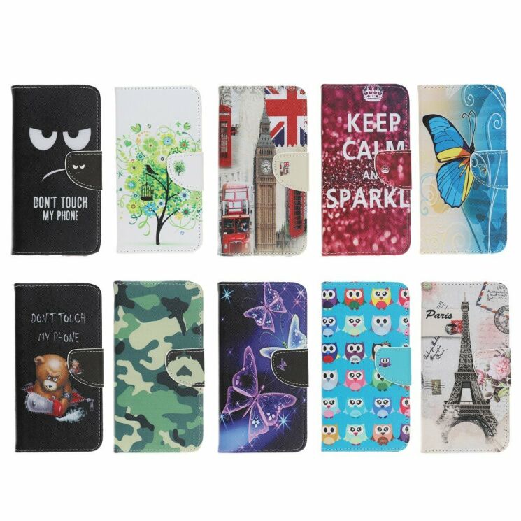 Чехол-книжка Deexe Color Wallet для Samsung Galaxy A01 (A015) - Don't Touch My Phone: фото 7 из 7