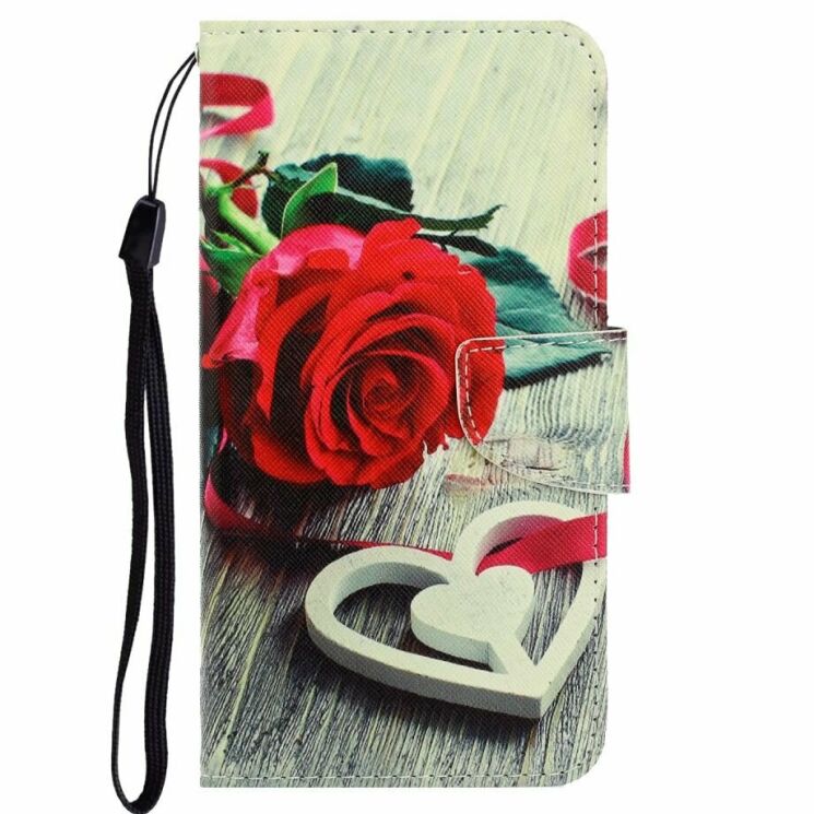 Чехол-книжка Deexe Color Wallet для Samsung Galaxy M11 (M115) - Red Rose: фото 1 из 5