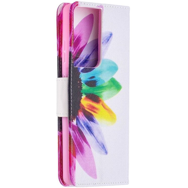 Чехол-книжка Deexe Color Wallet для Samsung Galaxy S21 Ultra (G998) - Flower: фото 4 из 9