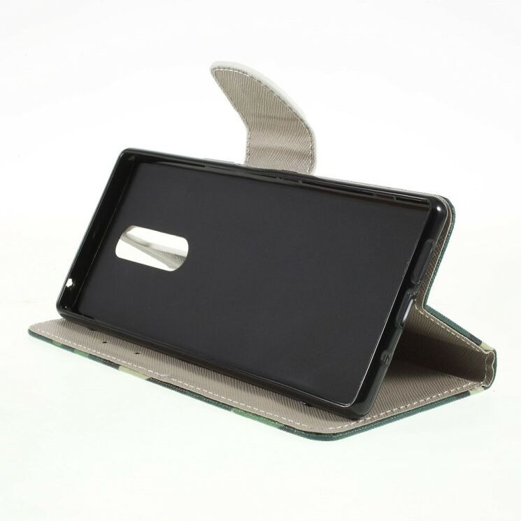 Чехол с рисунком Deexe Color Wallet для Sony Xperia 1 - Camouflage: фото 2 из 5