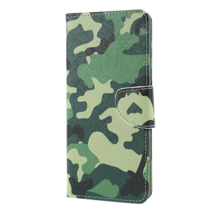 Чехол с рисунком Deexe Color Wallet для Sony Xperia 1 - Camouflage: фото 4 из 5