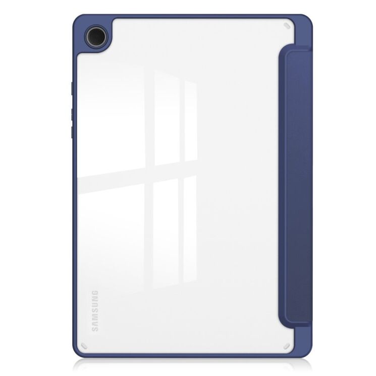 Чехол-книжка Deexe Crystal Back для Samsung Galaxy Tab A9 Plus (X210/216) - Dark Blue: фото 2 из 8