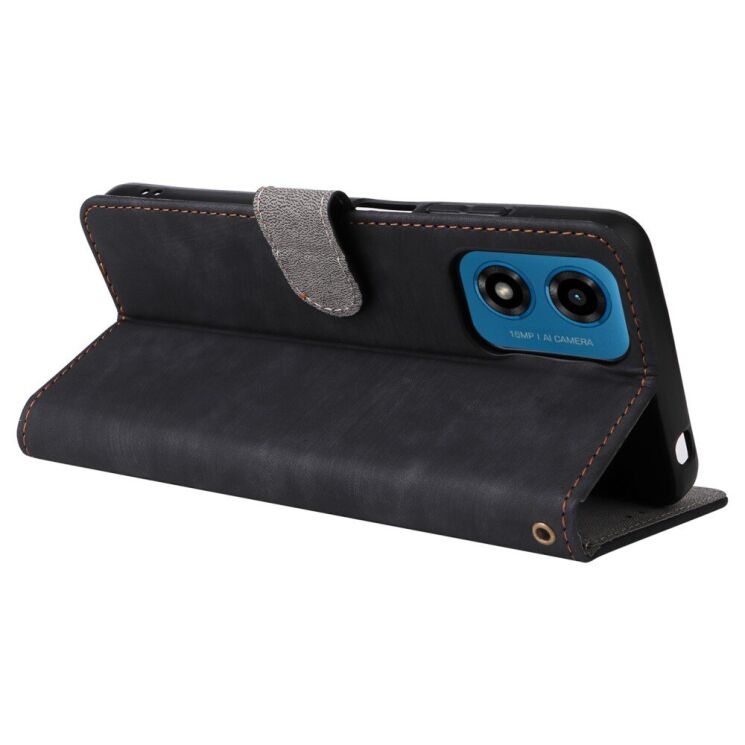 Чехол-книжка Deexe Delta Book для Motorola Moto G24 / G24 Power / G04 / G04s / E14 - Black: фото 4 из 8