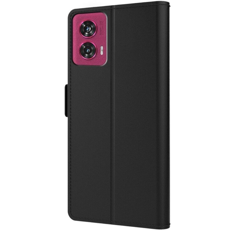 Чехол-книжка Deexe Eclipse Wallet для Motorola Edge 50 Fusion - Black: фото 4 из 10