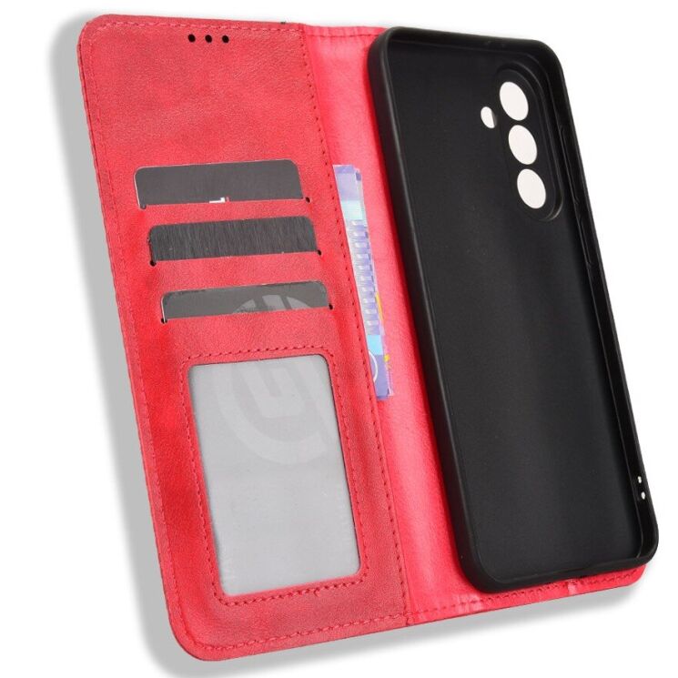 Чехол-книжка Deexe Retro Style для Samsung Galaxy A37 (A376) - Red: фото 4 из 8