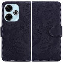Чехол-книжка Deexe Tiger для Xiaomi Redmi 13 - Black: фото 1 из 7