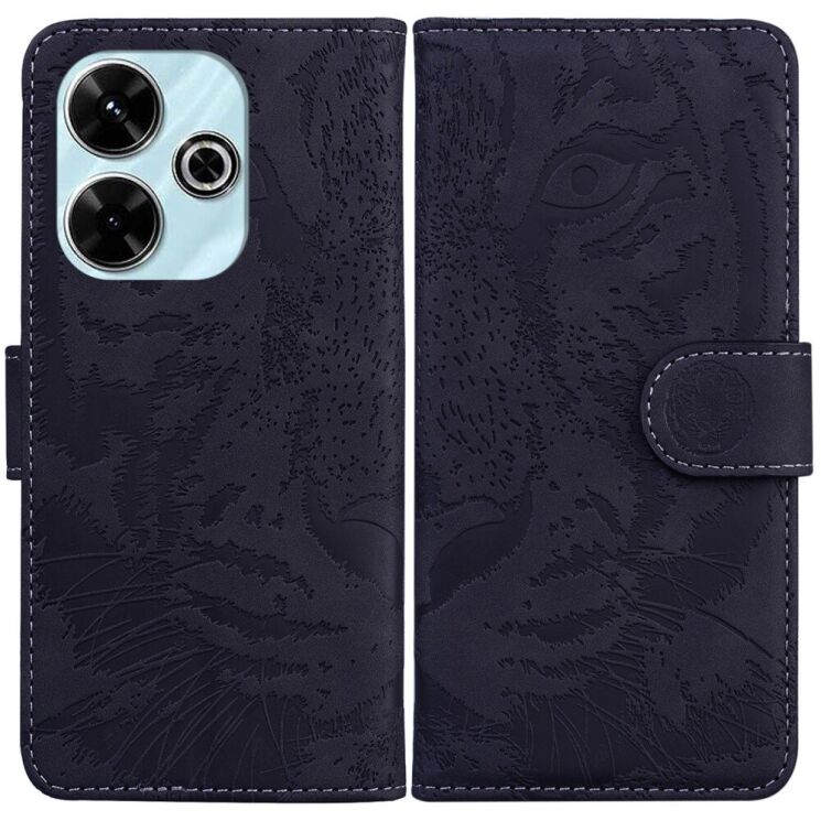Чохол-книжка Deexe Tiger для Xiaomi Redmi 13 - Black: фото 1 з 7