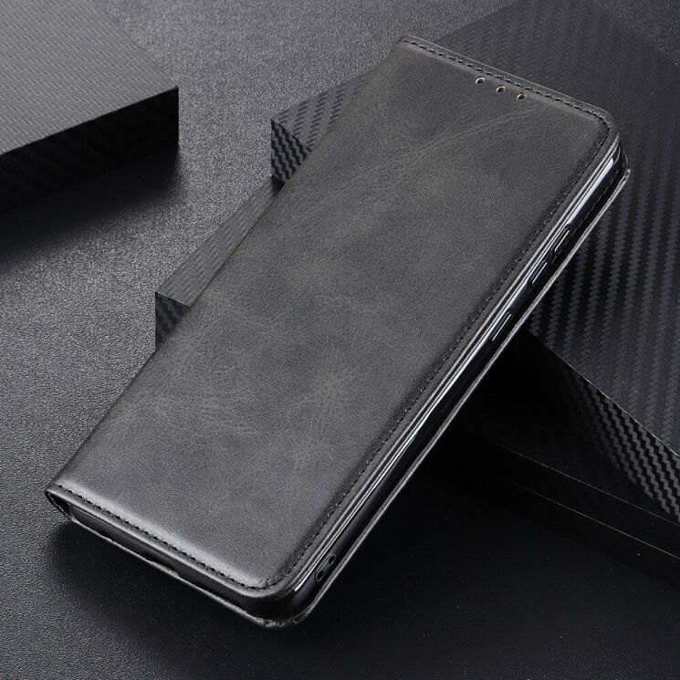 Чехол-книжка Deexe Wallet Case для Motorola Moto G200 - Black: фото 7 из 10