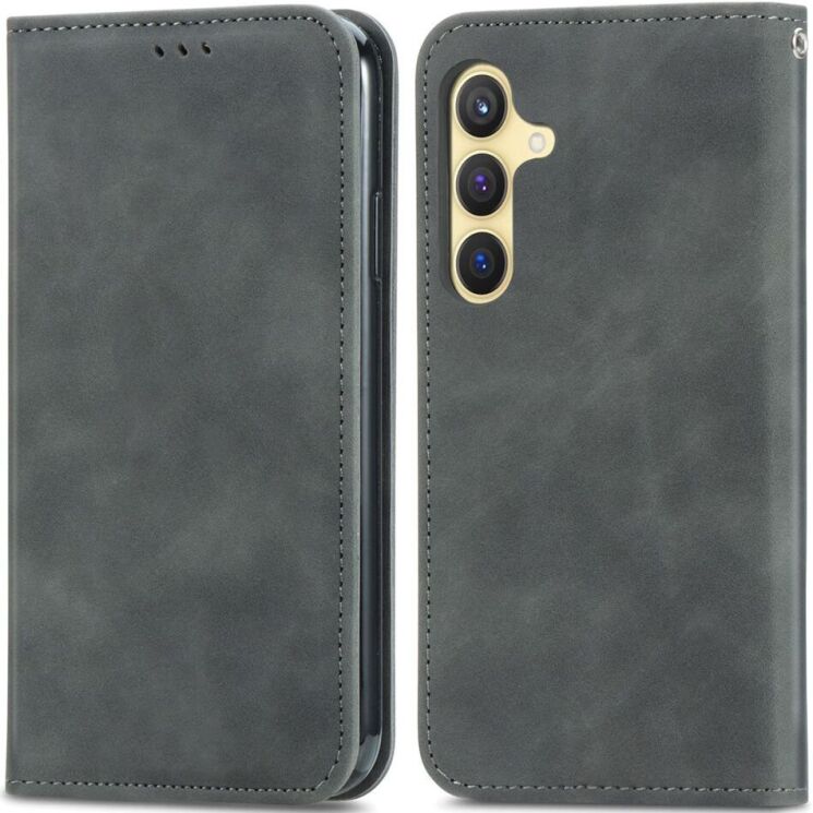 Чохол-книжка Deexe Wallet Case для Samsung Galaxy S25 (S931) - Grey: фото 2 з 8