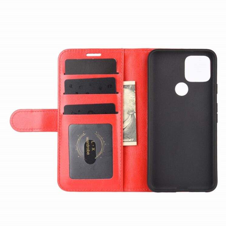 Классический чехол-книжка Deexe Wallet Style для Google Pixel 4a 5G - Red: фото 5 из 8