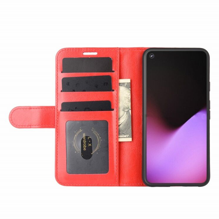 Классический чехол-книжка Deexe Wallet Style для Google Pixel 4a 5G - Red: фото 6 из 8