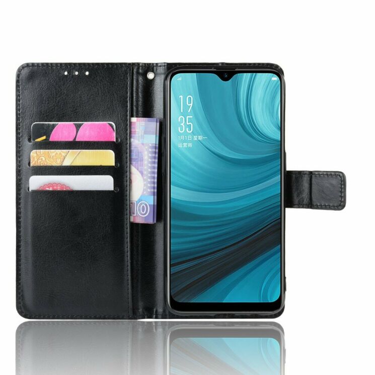 Чехол-книжка Deexe Wallet Style для OPPO A5S - Black: фото 4 из 7