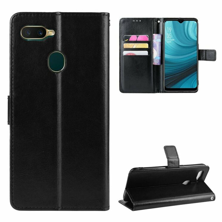 Чехол-книжка Deexe Wallet Style для OPPO A5S - Black: фото 1 из 7