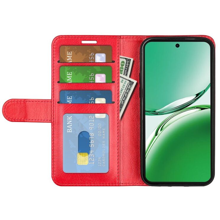 Чехол-книжка Deexe Wallet Style для OPPO Reno 12 F/FS - Red: фото 2 из 6