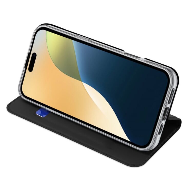Чехол-книжка DUX DUCIS Skin Pro для Apple iPhone 16 Plus - Black: фото 2 из 10