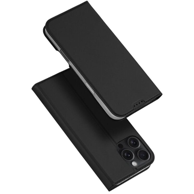 Чехол-книжка DUX DUCIS Skin Pro для Apple iPhone 16 Pro - Black: фото 1 из 10