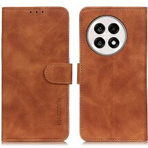 Чехол-книжка KHAZNEH Retro Wallet для OnePlus 13R / Ace 5 / Ace 5 Pro - Brown: фото 1 из 8