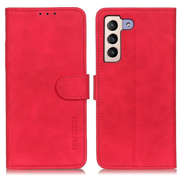 Чехол-книжка KHAZNEH Retro Wallet для Samsung Galaxy S23 Plus - Red: фото 1 из 7