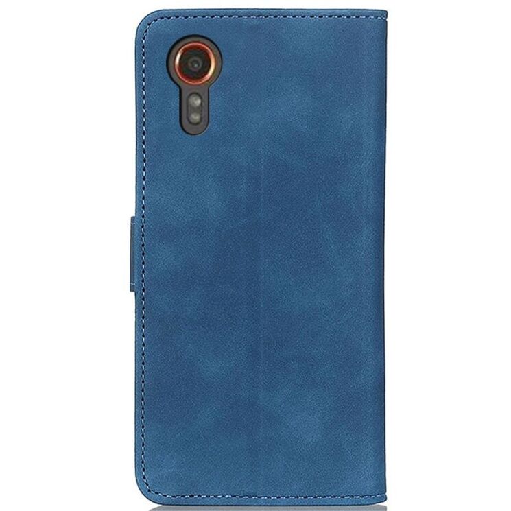 Чехол-книжка KHAZNEH Retro Wallet для Samsung Galaxy Xcover 7 (G556) - Blue: фото 5 из 8