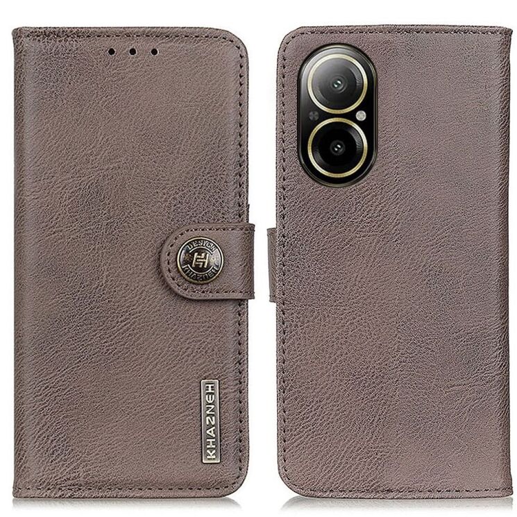 Чехол-книжка KHAZNEH Wallet Cover для Realme C67 - Khaki: фото 1 из 8