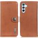 Чехол-книжка KHAZNEH Wallet Cover для Samsung Galaxy S24 FE (S721) - Brown (367507Z). Фото 1 из 9