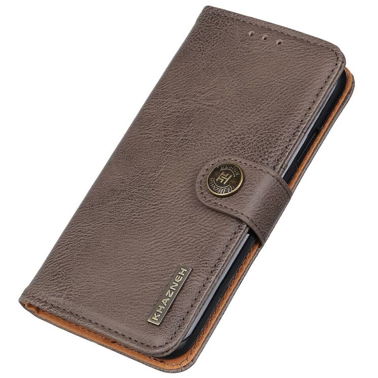 Чехол-книжка с застежкой KHAZNEH Wallet Cover для Samsung Galaxy S25 Edge (S937) - Khaki: фото 4 из 9