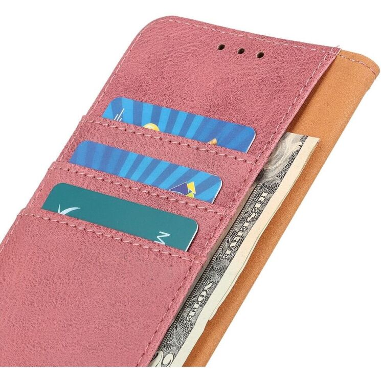 Чехол-книжка KHAZNEH Wallet Cover для Xiaomi Redmi Note 14 4G - Pink: фото 5 из 7