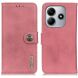 Чехол-книжка KHAZNEH Wallet Cover для Xiaomi Redmi Note 14 4G - Pink (373402P). Фото 1 из 7
