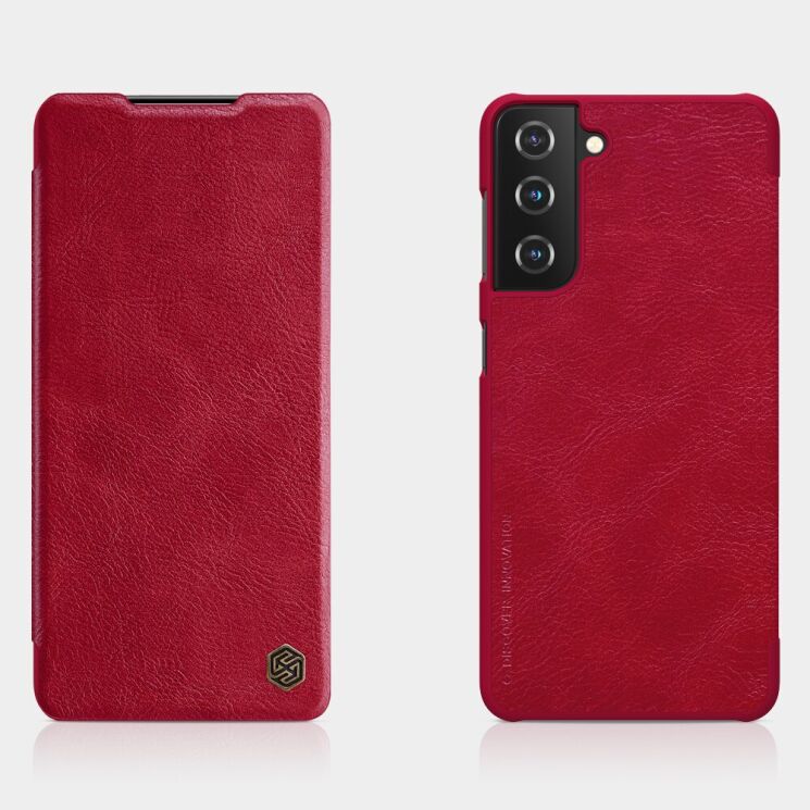 Чохол-книжка NILLKIN Qin Series для Samsung Galaxy S21 Plus - Red: фото 5 з 18