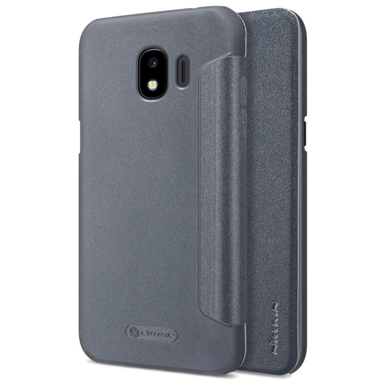 Чехол-книжка NILLKIN Sparkle Series для Samsung Galaxy J2 2018 (J250) - Black: фото 1 из 14