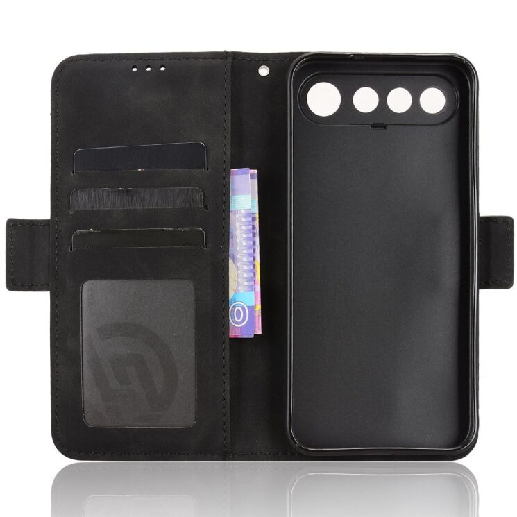 Чохол-книжка з кишеньками Deexe Wallet Stand для Realme 16 - Black: фото 4 з 15