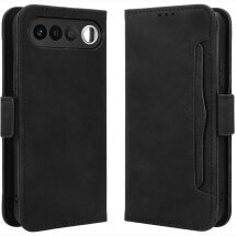 Чохол-книжка з кишеньками Deexe Wallet Stand для Realme 16 - Black: фото 1 з 15