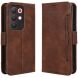 Чехол-книжка с карманами Deexe Wallet Stand для Realme C85 Pro - Brown (403901Z). Фото 1 из 15