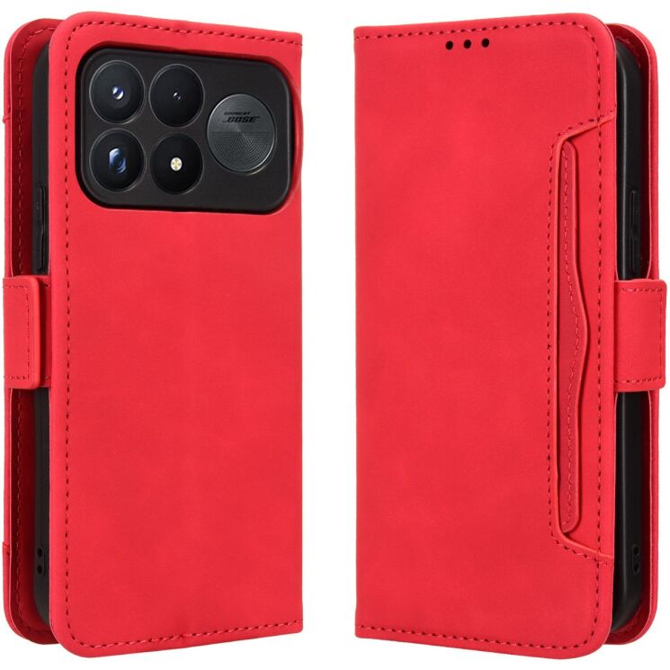 Чехол-книжка с карманами Deexe Wallet Stand для Xiaomi Poco F9 Ultra - Red (430110R) Чехол-книжка с карманами Deexe Wallet Stand для Xiaomi Poco F9 Ultra - Red: фото 1 из 17
