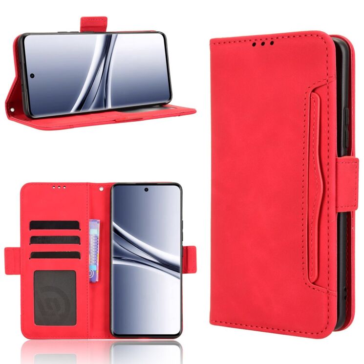 Чохол-книжка з кишеньками Deexe Wallet Stand для Xiaomi Redmi Note 15 (4G/5G) / Poco M8 5G - Red: фото 8 з 17